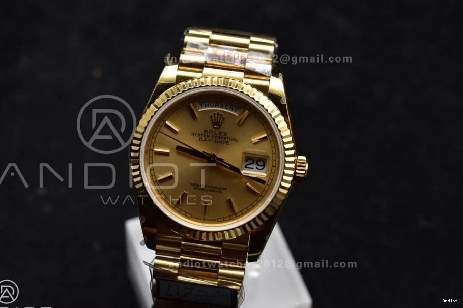 President QF Dial V5 Weight) 36 YG Bracelet Best 904L DayDate vr3255 Edition Gold Steel (Gain on 0201